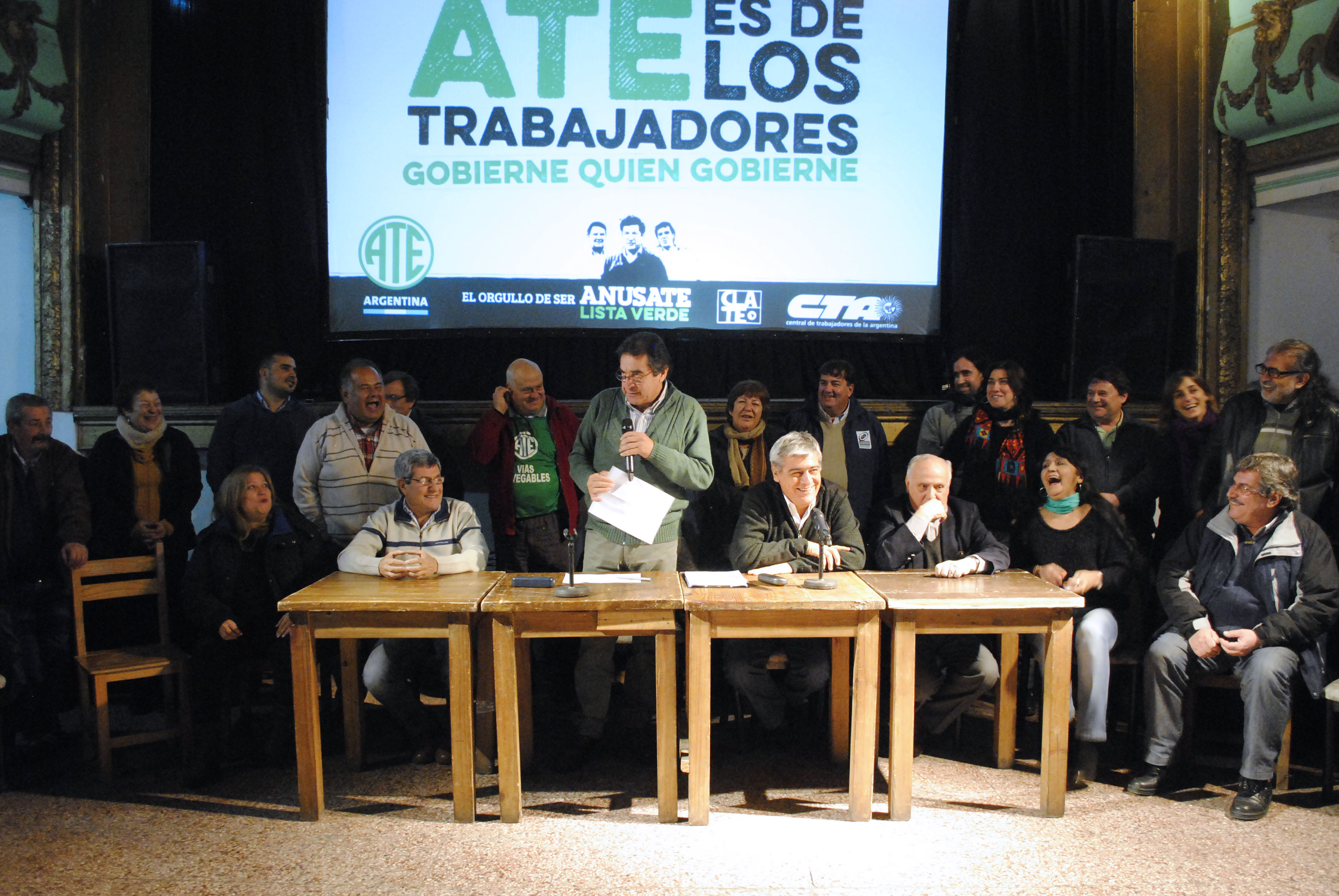 Presentación LISTA VERDE: “ATE de los trabajadores – Gobierne quien gobierne”