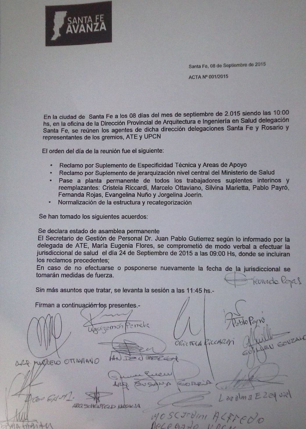 Hubo compromiso para realizar una Jurisdiccional en la Dirección Provincial de Arquitectura en Salud