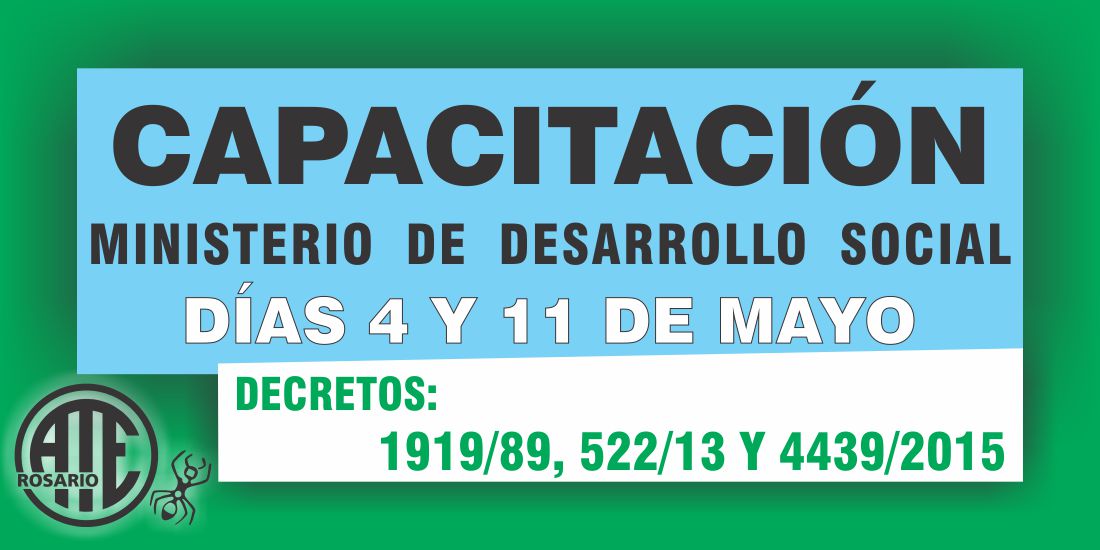 Cursos de Capacitación para trabajadores de Desarrollo Social